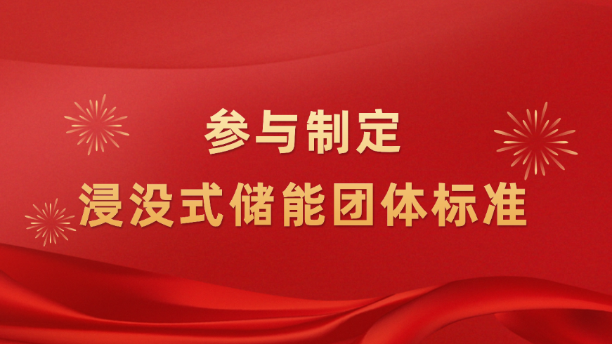 推动浸没式储能技术升级！太阳成tyc122cc新能源参与制定浸没式液冷技术团体标准